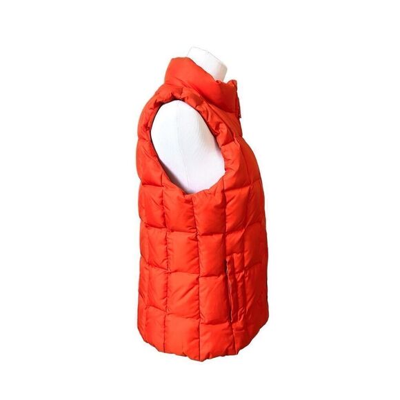 Gap Vintage Down Puffer Zipper Winter Washable Vest Orange Spice MEDIUM Outdoor - Picture 3 of 14